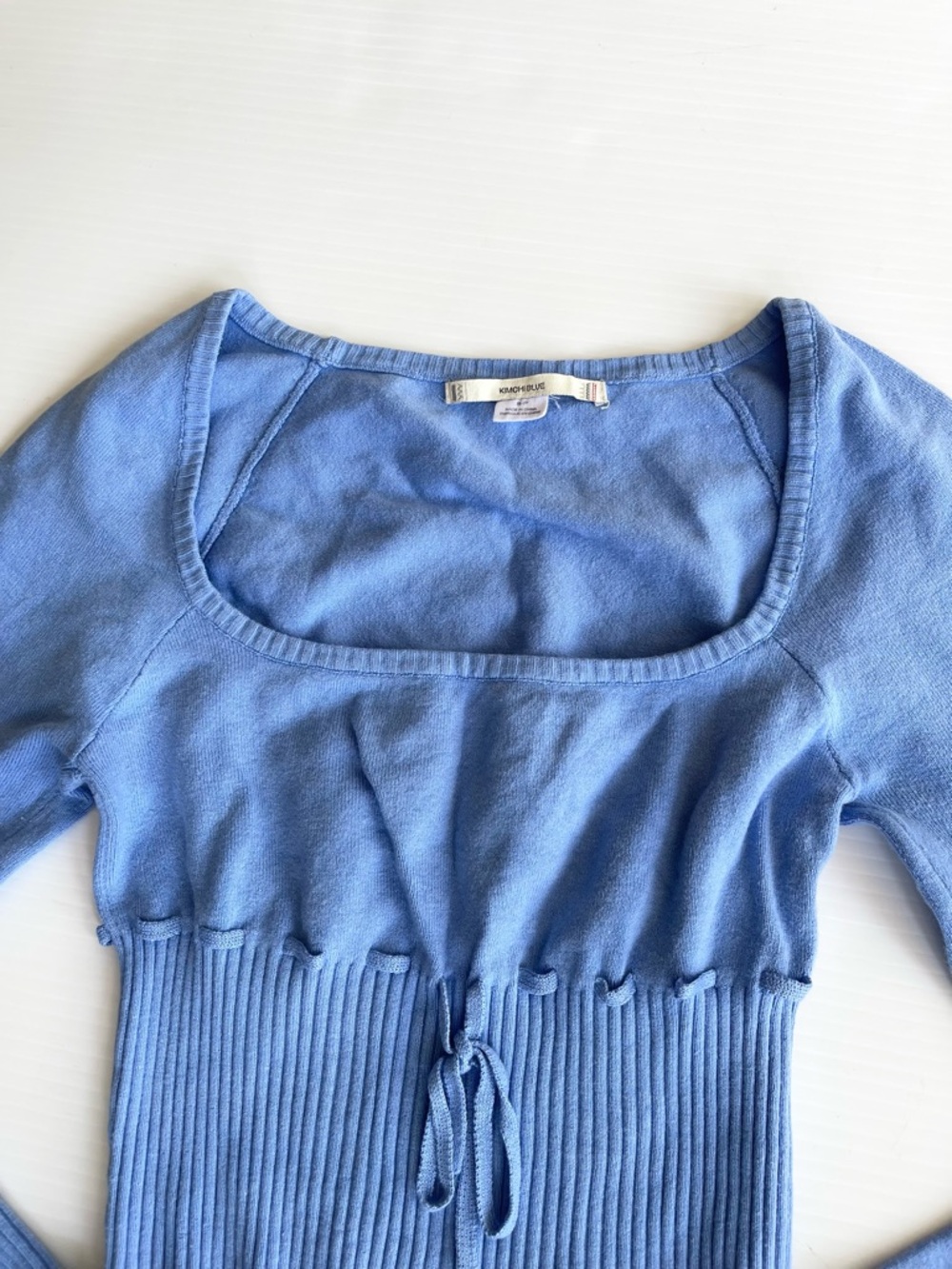Urban Outfitters Kimchi Blue Knit Cropped Edison Ribbed Sweater - Picture 6 of 14